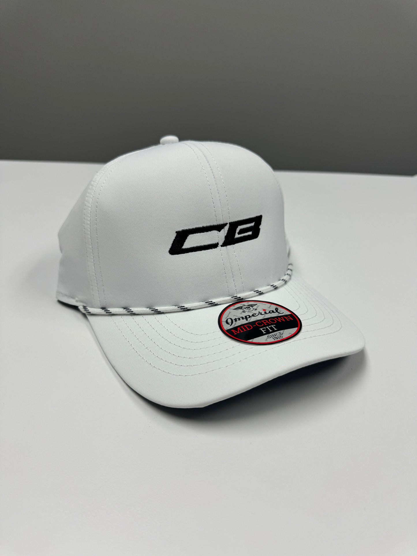 White CBR Trucker-Style Rope Hat