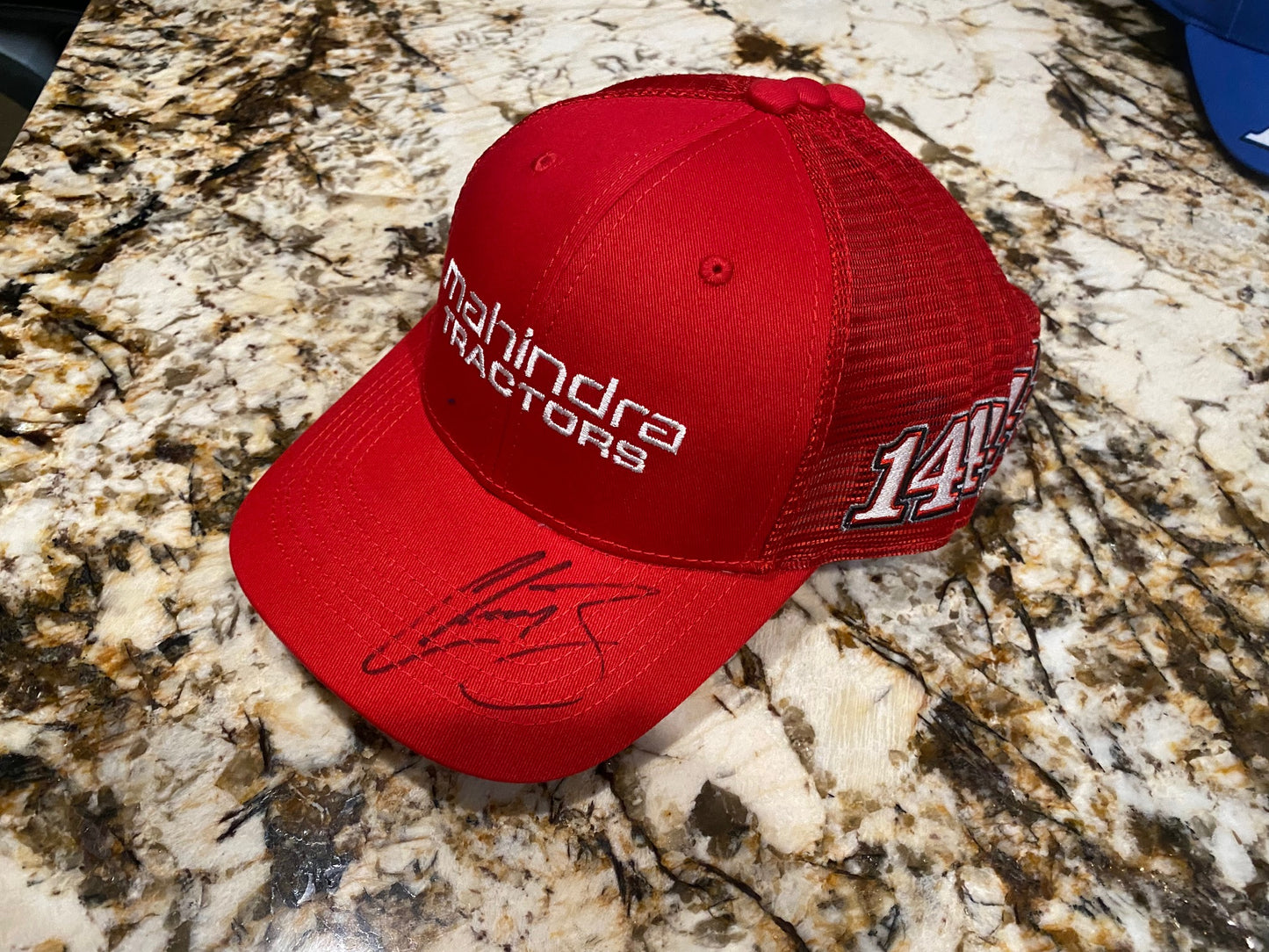 AUTOGRAPHED 2024 No. 14 Mahindra Tractors Team Hat (Limited Inventory)