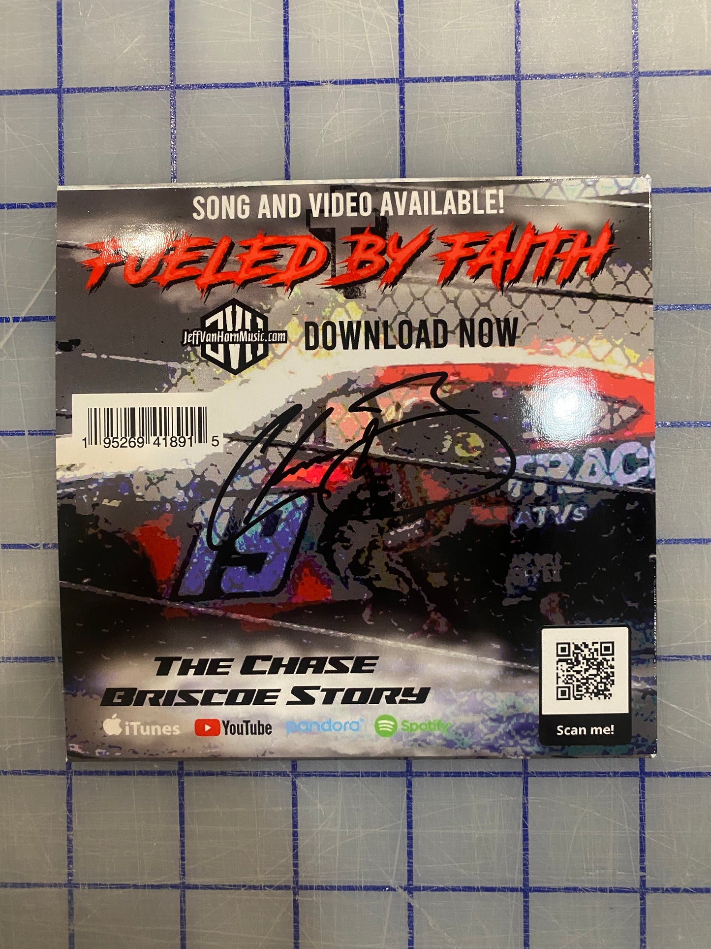 Autographed Fueled by Faith CD, The Chase Briscoe Story
