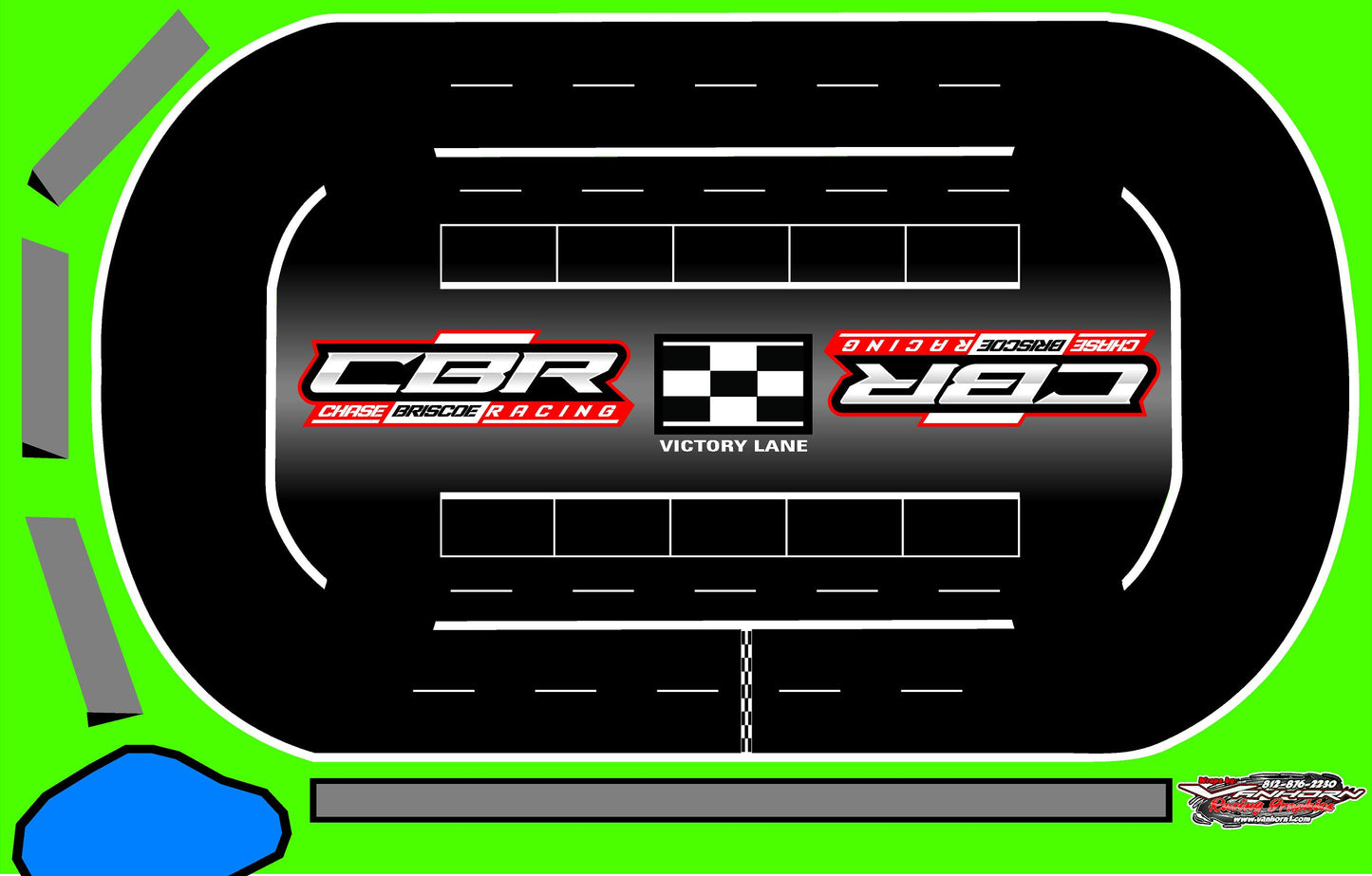 CBR Racetrack mat asphalt or dirt track available