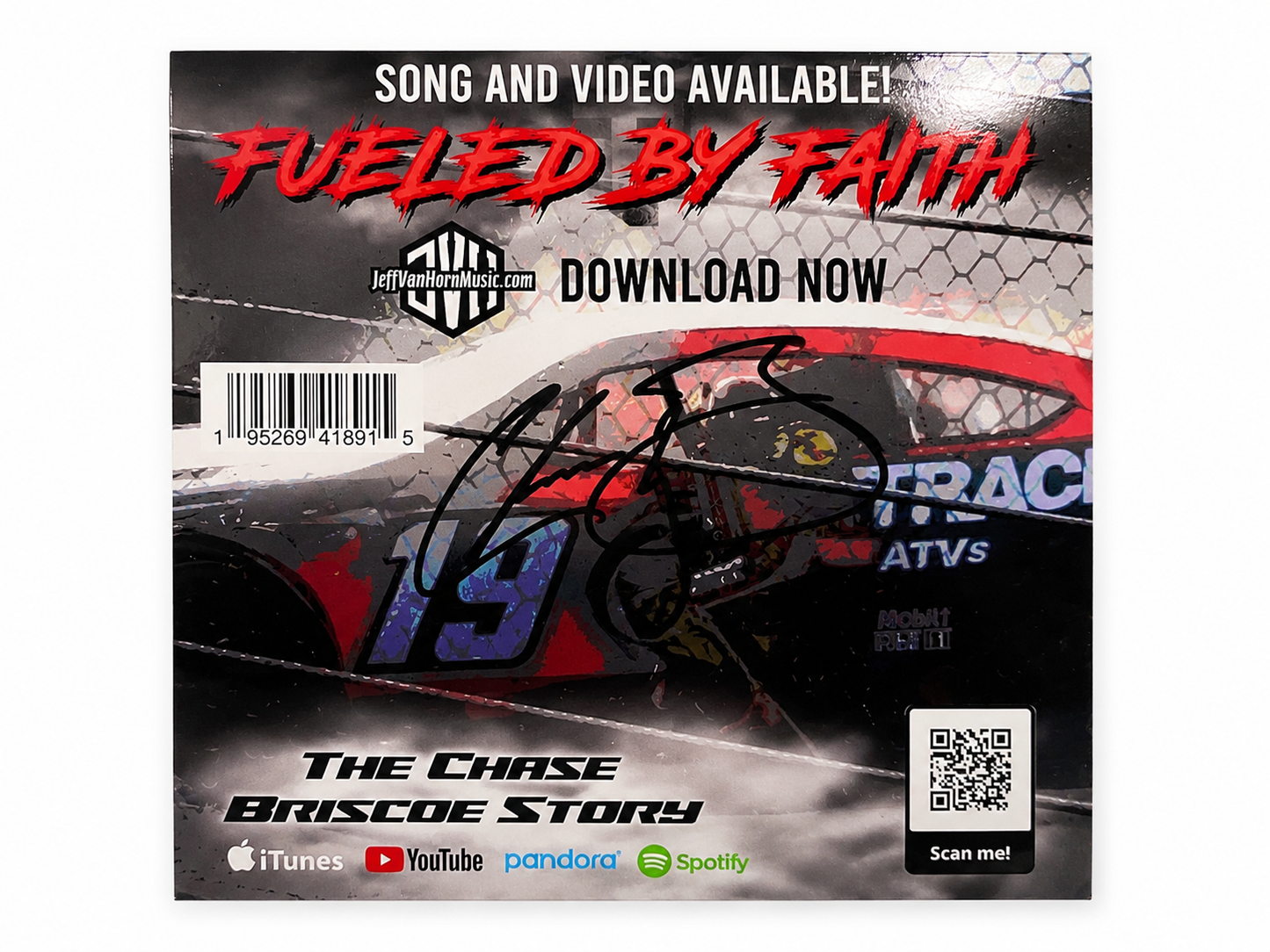Autographed Fueled by Faith CD, The Chase Briscoe Story