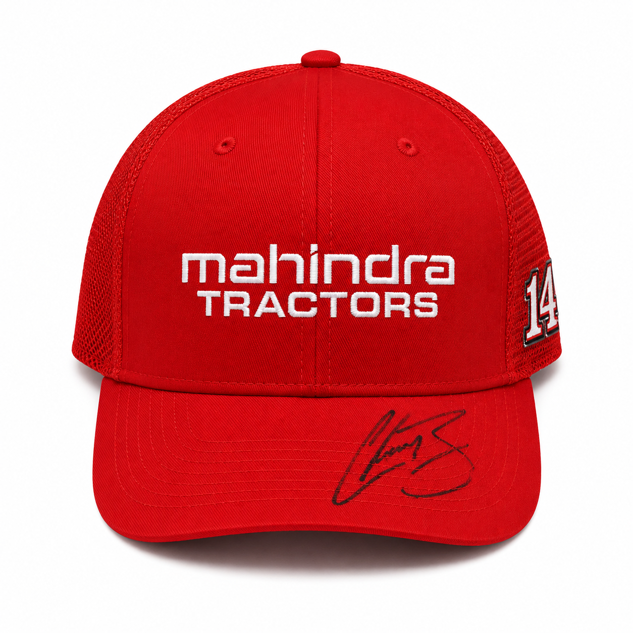 Autographed 2024 No. 14 Mahindra Tractors Team Hat (Limited Inventory)