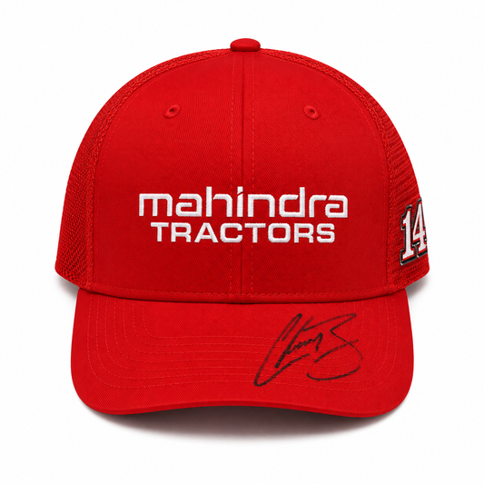 Autographed 2024 No. 14 Mahindra Tractors Team Hat (Limited Inventory)