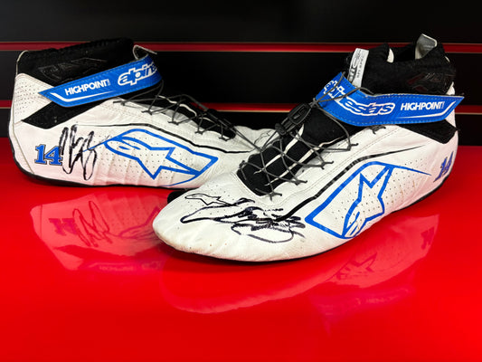 AUTOGRAPHED Race-Used HighPoint.com Driving Shoes