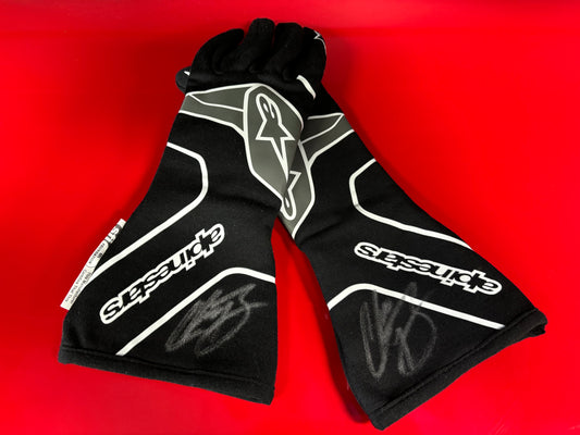 AUTOGRAPHED Race-Used Driving Gloves