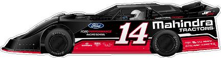 2022 #14 Mahindra Late Model Car side shot decal